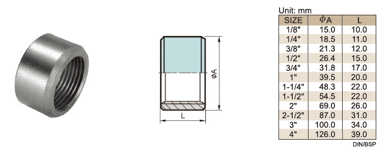 Tank socket dimensions